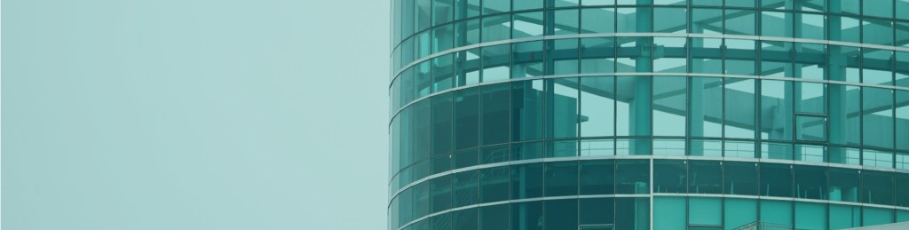 Modern curved glass clinical building